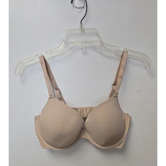 Auden Tan Full Coverage Lightly Lined Demi Adjustable Underwire Bra Size 36D - Picture 1 of 5
